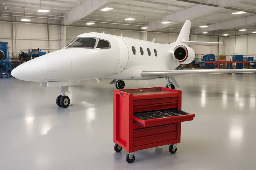 Aircraft Hangar Tool Organization Ideas