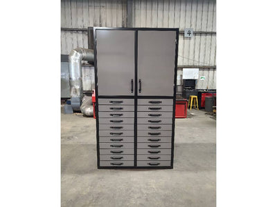 2 doors 22 drawers grey parts cabinets overview 2