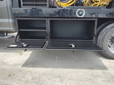 2inch and 3inch back truck toolboxes no drawers opened